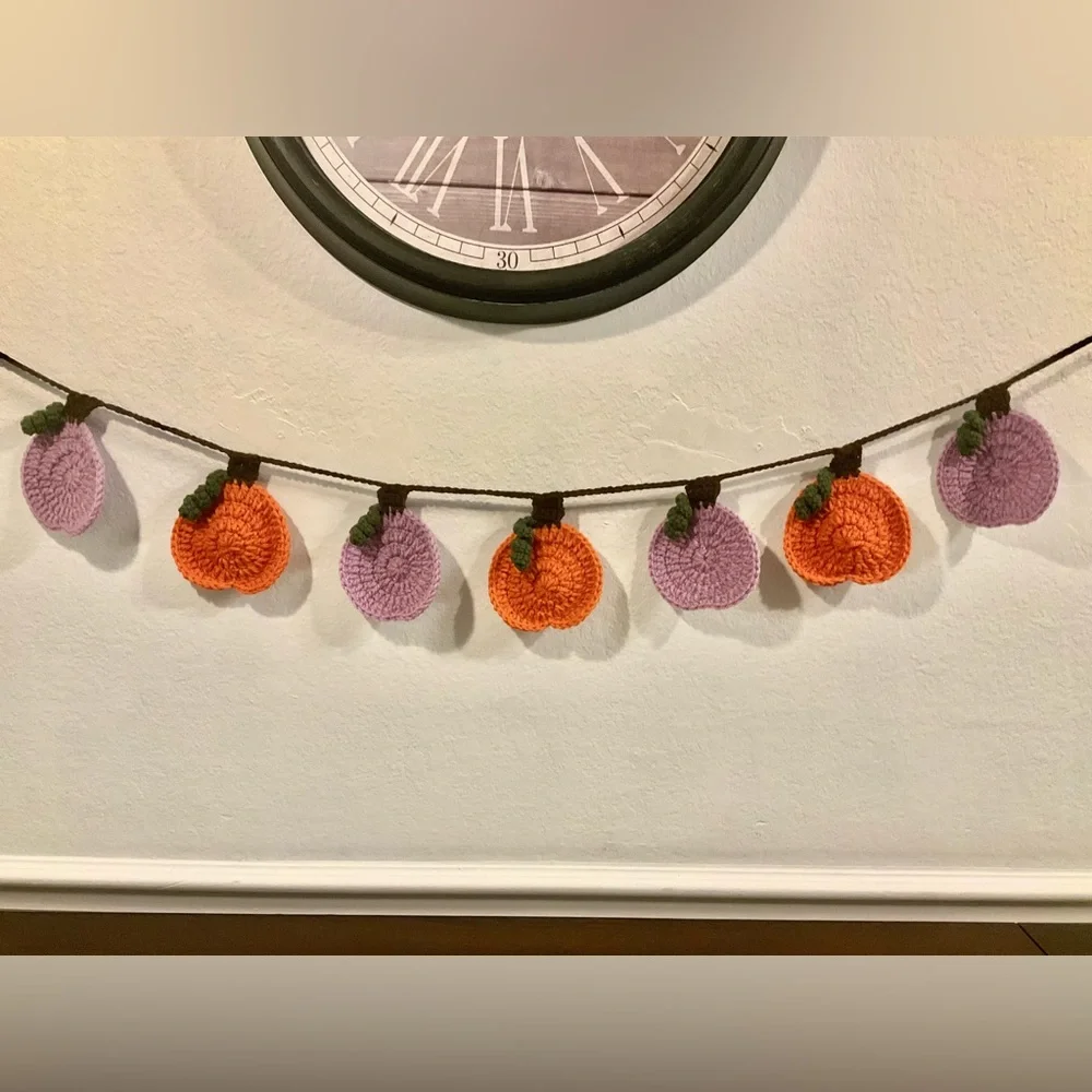Halloween Pumpkin Garland Banner Wall Hanging Decor